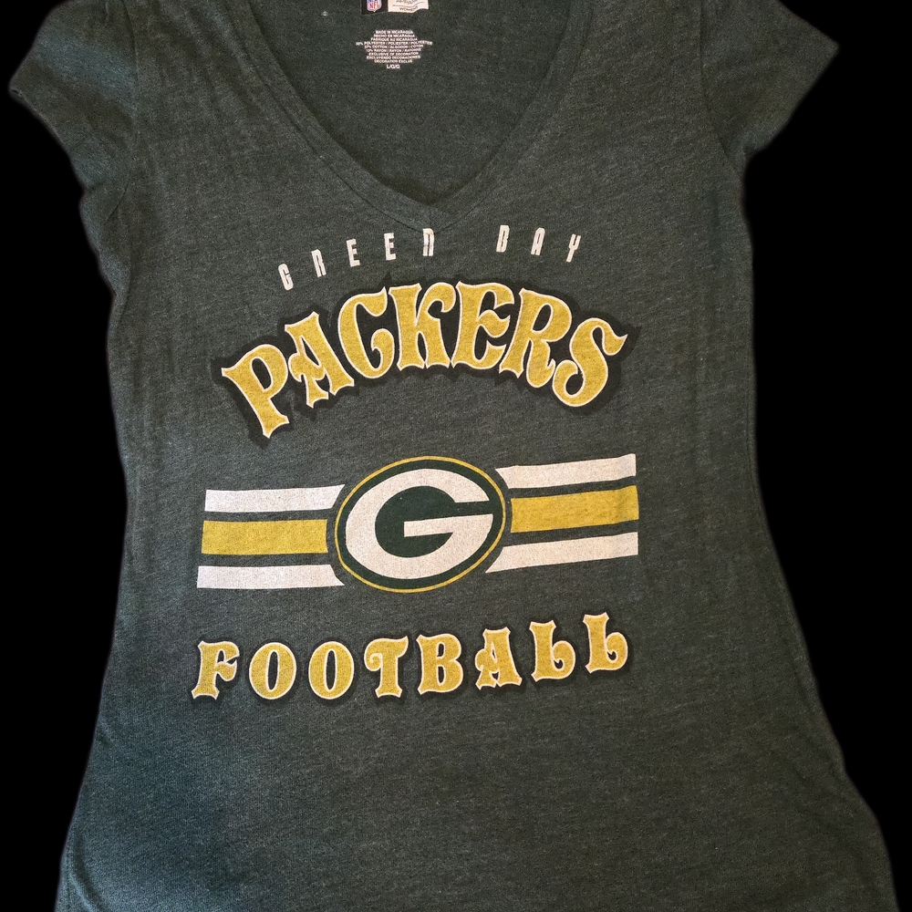 NFL Green Bay Packers Women's Tee - Green and Yellow
